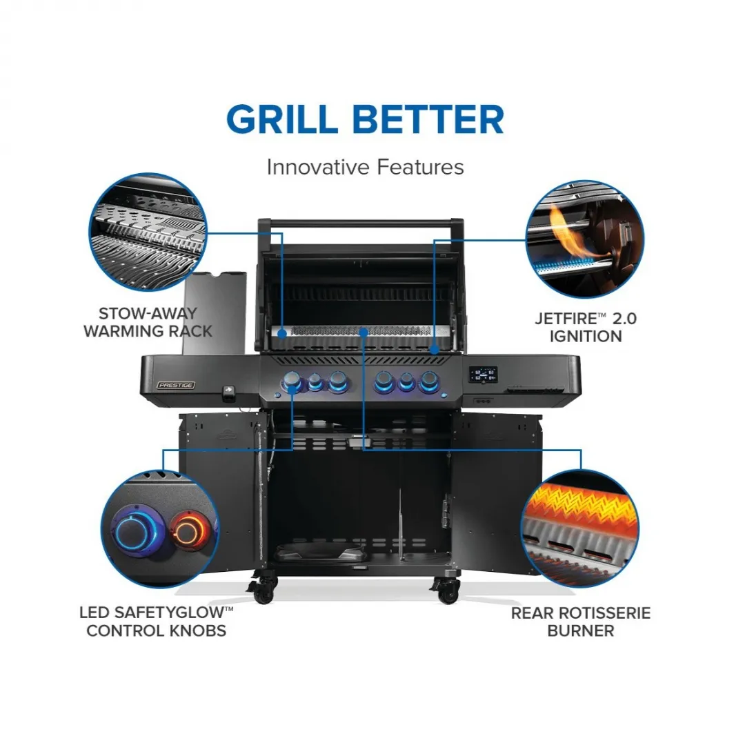 NAPOLEON NAPOLEON P500VXRSIBNK-PHM Phantom Prestige 500 Connected RSIB Gas BBQ Grill NAPOLEON NAPOLEON P500VXRSIBNK-PHM Phantom Prestige 500 Connected RSIB Gas BBQ Grill
